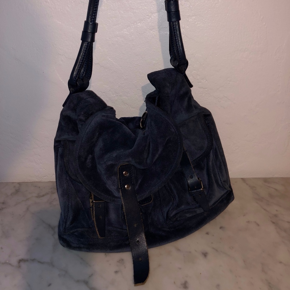 AUTHENTIC Balenciaga Navy Blue Shoulder Bag